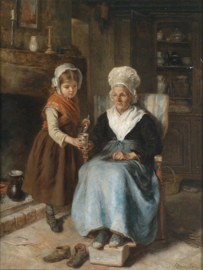 Visite chez la grand-mère - André Henri Dargelas